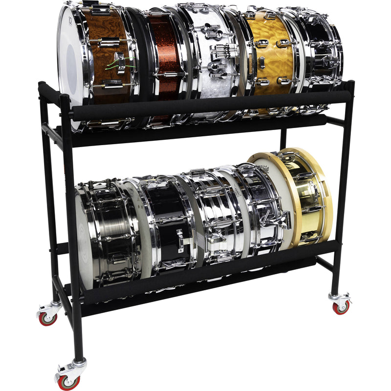 Gator Frameworks Two-Tier Snare Rack with Locking Casters