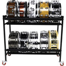 Gator Frameworks Two-Tier Snare Rack with Locking Casters