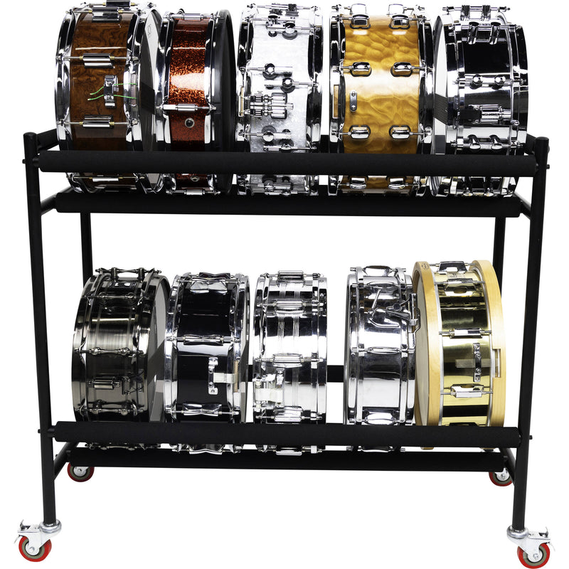 Gator Frameworks Two-Tier Snare Rack with Locking Casters