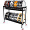 Gator Frameworks Two-Tier Snare Rack with Locking Casters