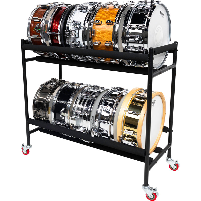 Gator Frameworks Two-Tier Snare Rack with Locking Casters