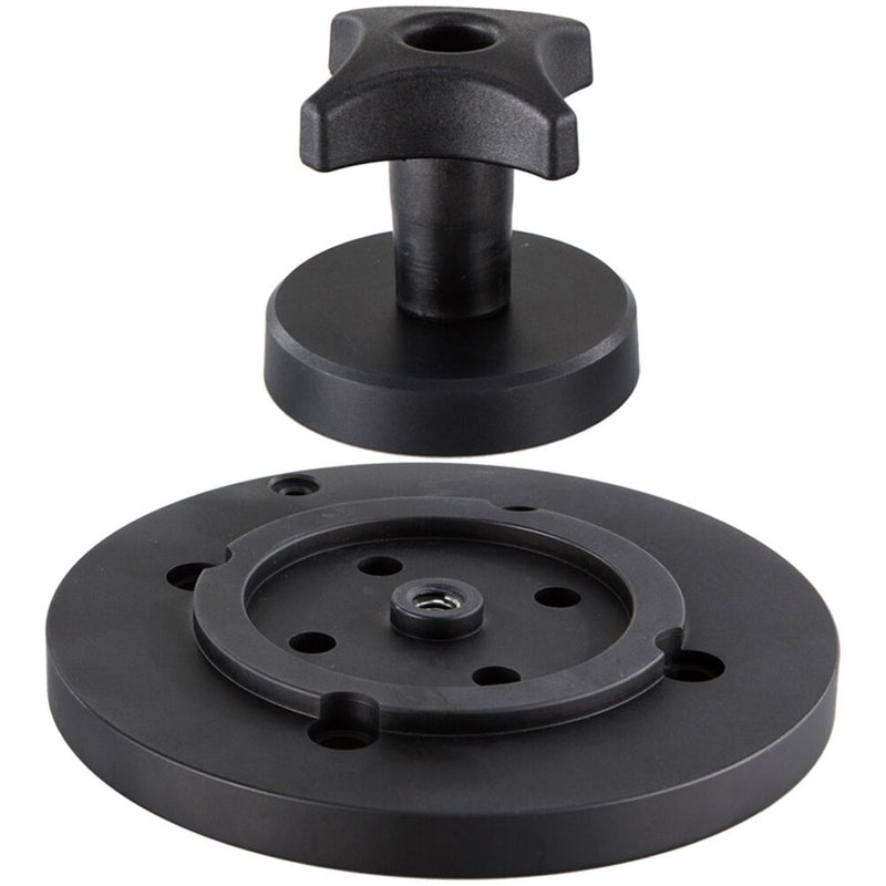 Camgear 4-Bolt Flat Base to Mitchell Mount Adapter with Locking Knob