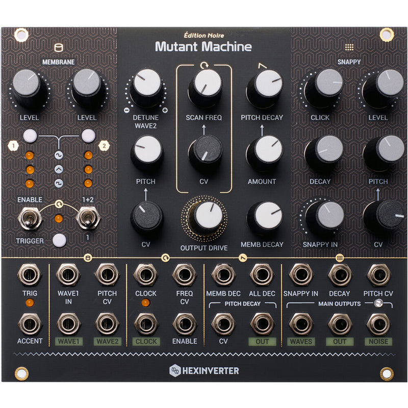 Erica Synths Hexinverter Mutant Machine Dynamic Analog Percussion Synthesis Engine Eurorack Module (29 HP)