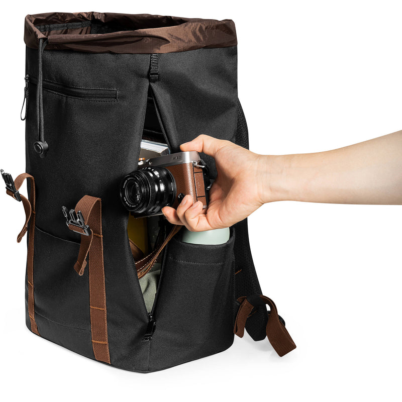 tomtoc VintPack-TA1 Laptop Backpack (Black, 22L)