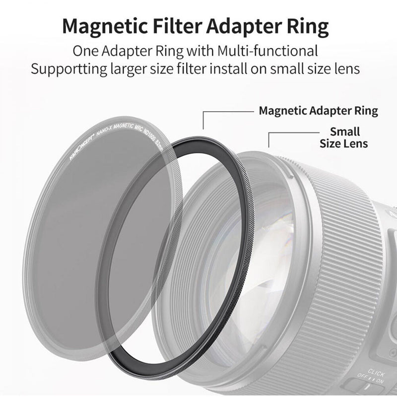 K&F Concept Nano-X Series Magnetic Lens Filter Step-Up Adapter (62 to 77mm)