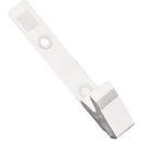 BRADY PEOPLE ID Plastic Strap Clip with Knurled Thumb-Grip (3.1", White, 100-Pack)