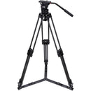 Camgear DV6P Fluid Head & T75/CF2 Carbon Fiber Tripod with Ground Spreader System