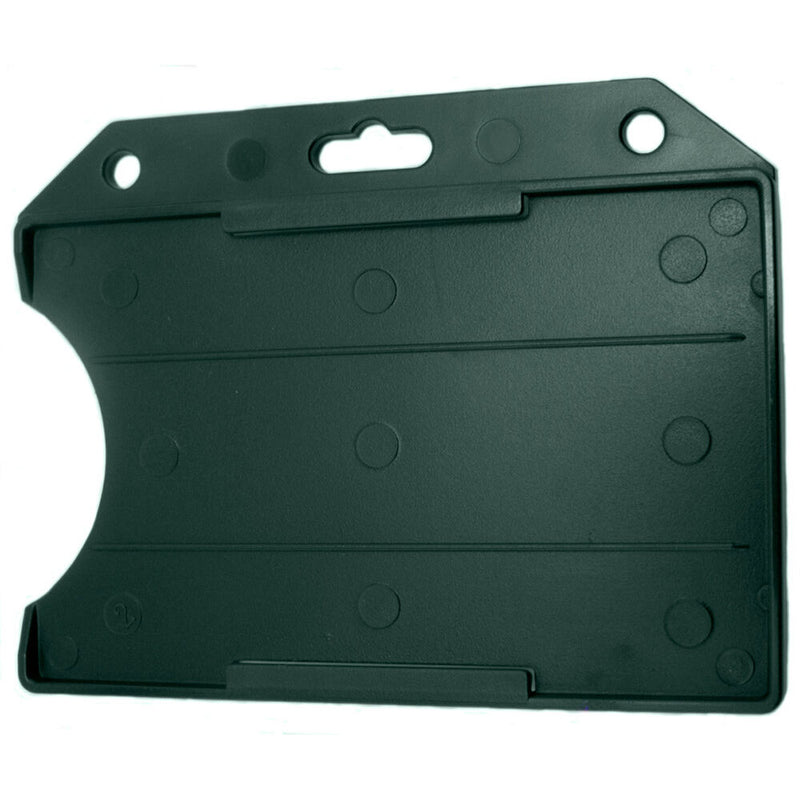 BRADY PEOPLE ID Rigid Plastic Horizontal Open-Face Card Holder (Frosted, 2.13 x 3.38", 50-Pack)