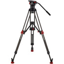 Camgear CF/MS Carbon Fiber Tripod with Mid-Level Spreader & Elite 15 Fluid Head System