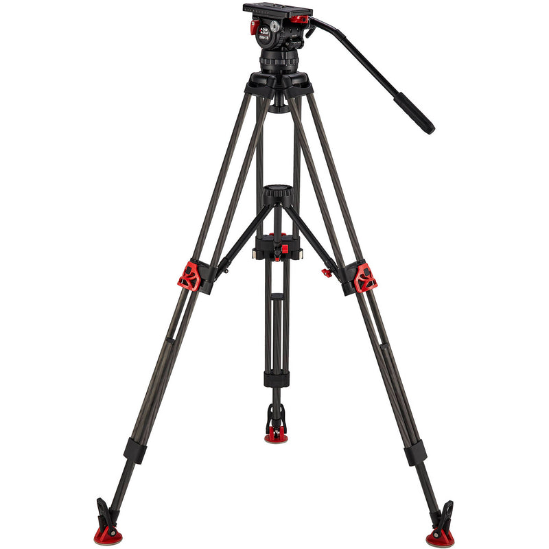 Camgear CF/MS Carbon Fiber Tripod with Mid-Level Spreader & Elite 15 Fluid Head System