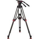 Camgear EFP CF/MS Carbon Fiber Tripod with Mid-Level Spreader & Elite 18 Fluid Head System