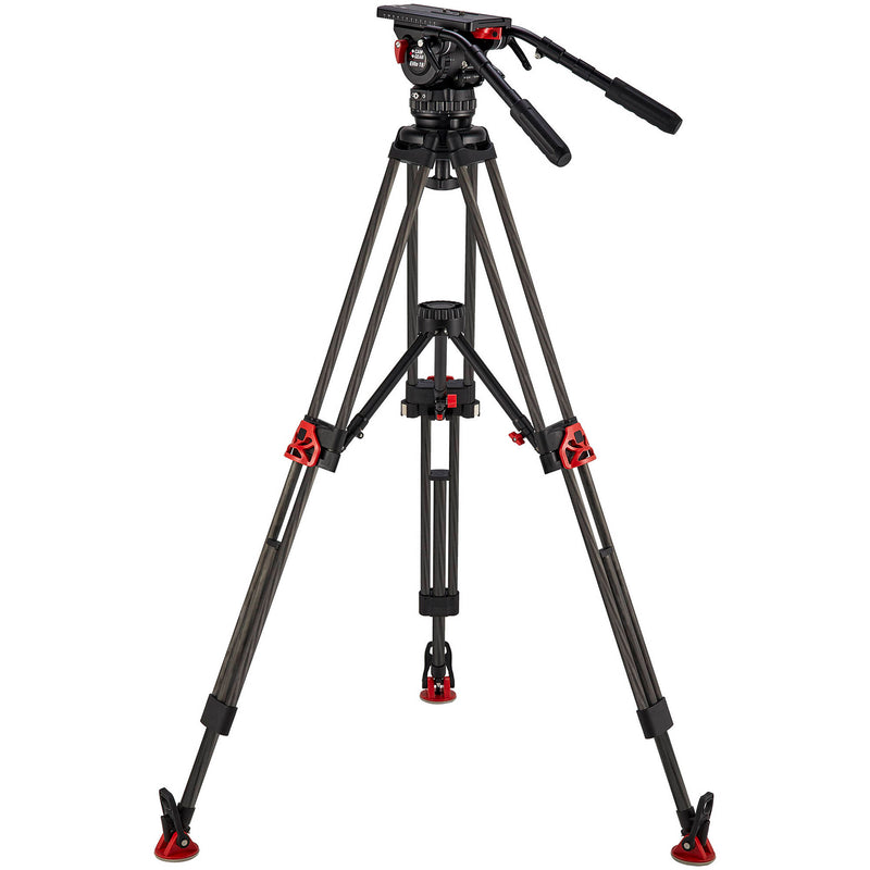 Camgear ENG CF/MS Carbon Fiber Tripod with Mid-Level Spreader & Elite 18 Fluid Head System