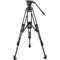 Camgear V15P Fluid Head & ENG/AL2 Aluminum Tripod with Mid-Level Spreader System