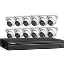 Dahua Technology VU-MORE N464E124C 16-Channel 8MP NVR with 4TB HDD & Twelve 4MP Turret Cameras Kit