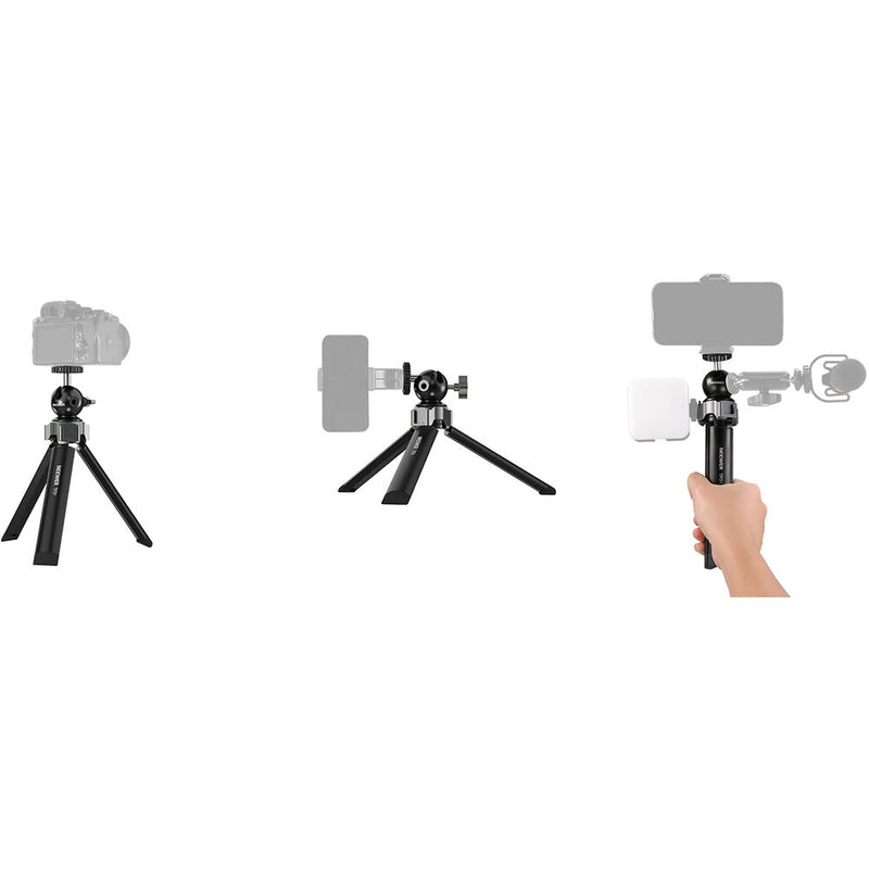 Neewer TP31 Metal Mini Tripod with Cold Shoe Ball Head Mount
