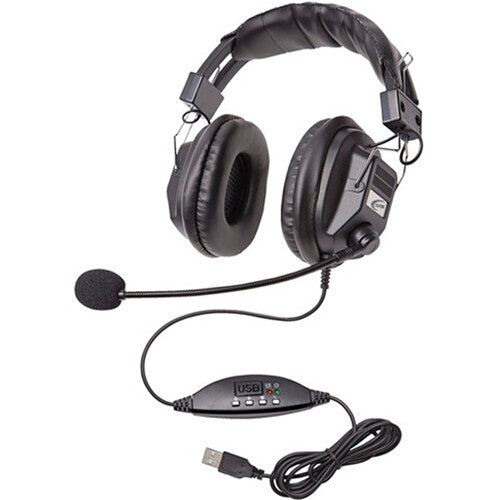 Califone 3068MUSB CT Stereo Over-Ear USB Headset with Boom Mic