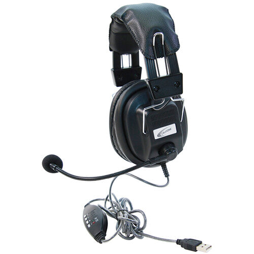 Califone 3068MUSB CT Stereo Over-Ear USB Headset with Boom Mic