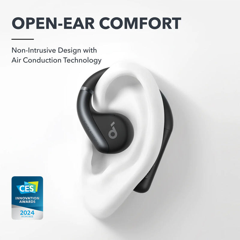 Soundcore by Anker AeroFit Open-Ear Earbuds (Midnight Black)