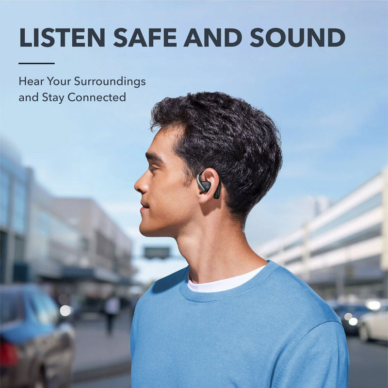 Soundcore by Anker AeroFit Open-Ear Earbuds (Midnight Black)