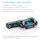 Tilta PL-Mount Lens Adapter Support for Sony FX3 and FX30 V2 Cage (Titanium Gray)
