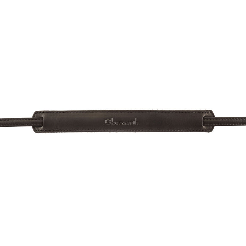 Oberwerth Mosel Classic Camera Strap (Black Leather/Black Stitching, 49.2")