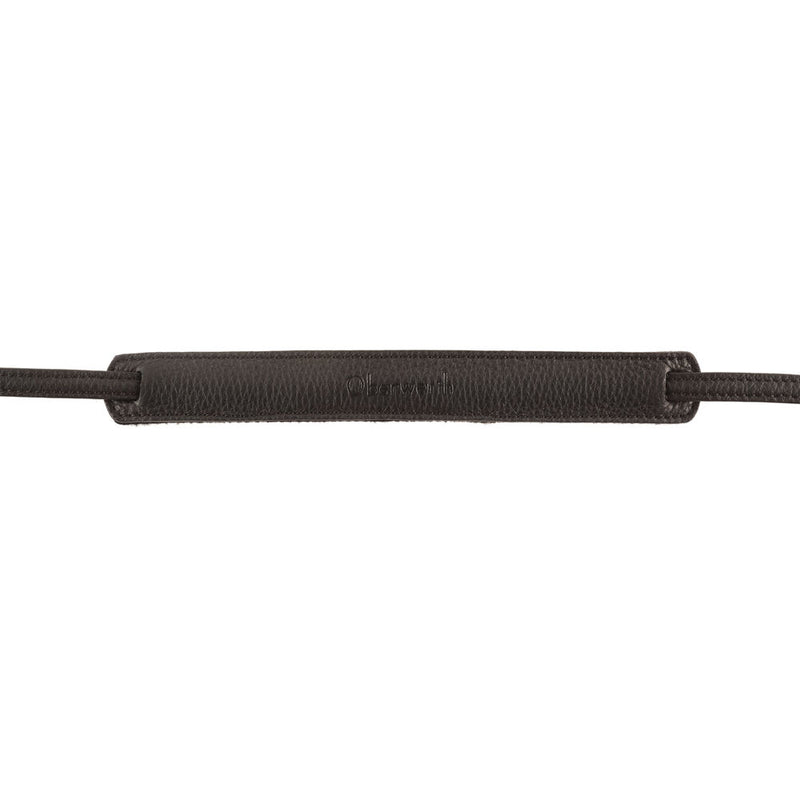 Oberwerth Mosel Casual Camera Strap (Black Leather/Black Stitching, 49.2")