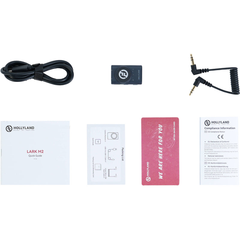 Hollyland LARK M2 Wireless Camera-Mount Receiver for LARK M2 Systems (2.4 GHz, Shine Charcoal)