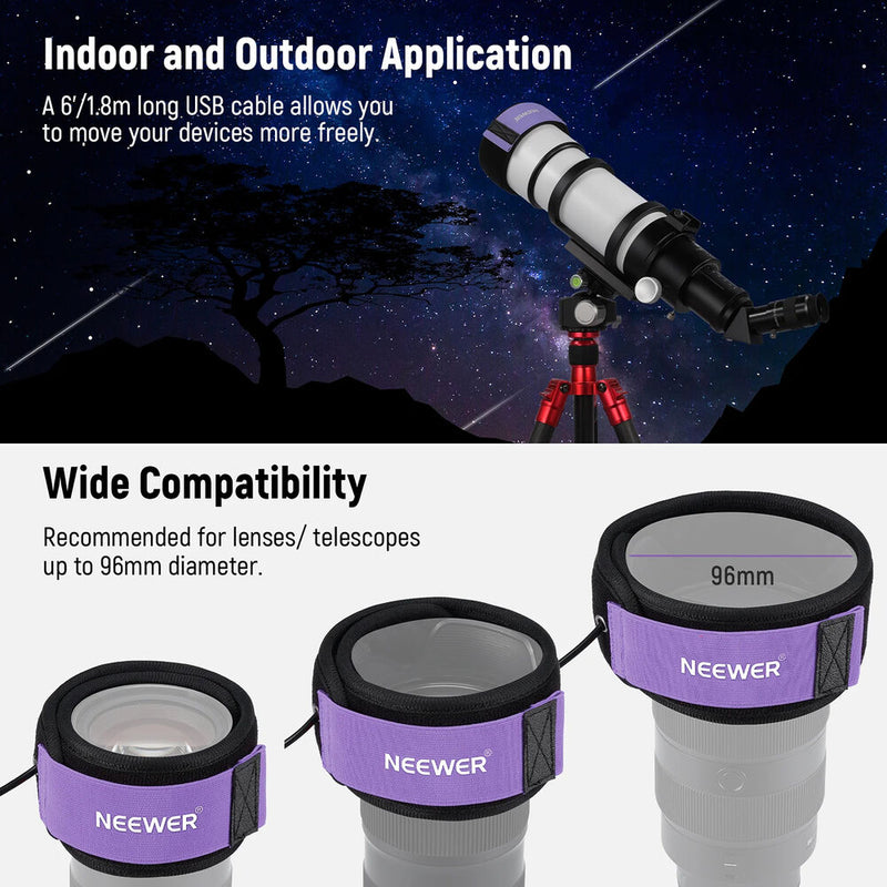Neewer USB FPC Lens Heater for Camera & Telescope Lenses (19.7")