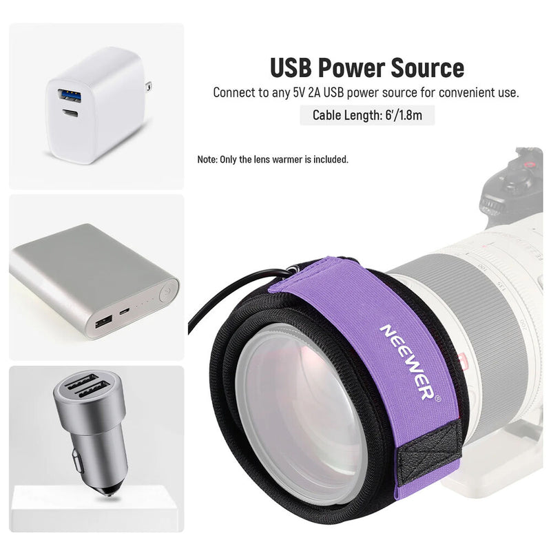 Neewer USB FPC Lens Heater for Camera & Telescope Lenses (19.7")