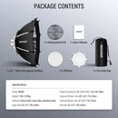 Neewer NS35P Octagonal Quick Release Softbox with Grid (35")