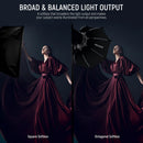 Neewer NS35P Octagonal Quick Release Softbox with Grid (35")