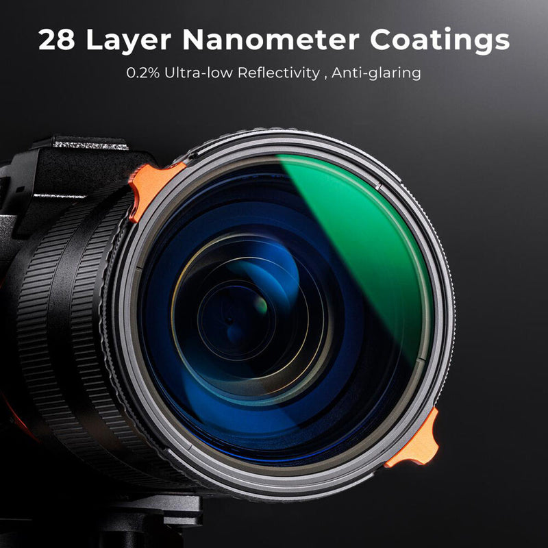 K&F Concept Nano-X Series 2-in-1 Variable ND & CPL Filter (62mm, 2 to 6-Stop)