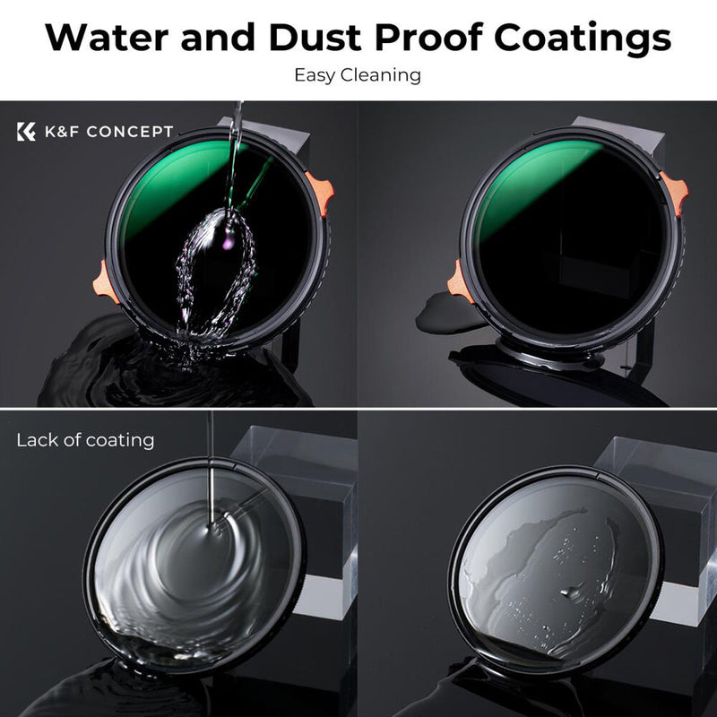K&F Concept Nano-X Series 2-in-1 Variable ND & CPL Filter (62mm, 2 to 6-Stop)