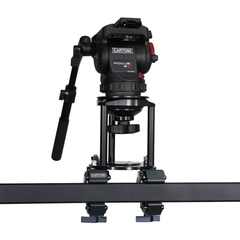 Cartoni Clamp-On Riser/Hi-Hat Kit with Focus 8 Video Head (100mm)