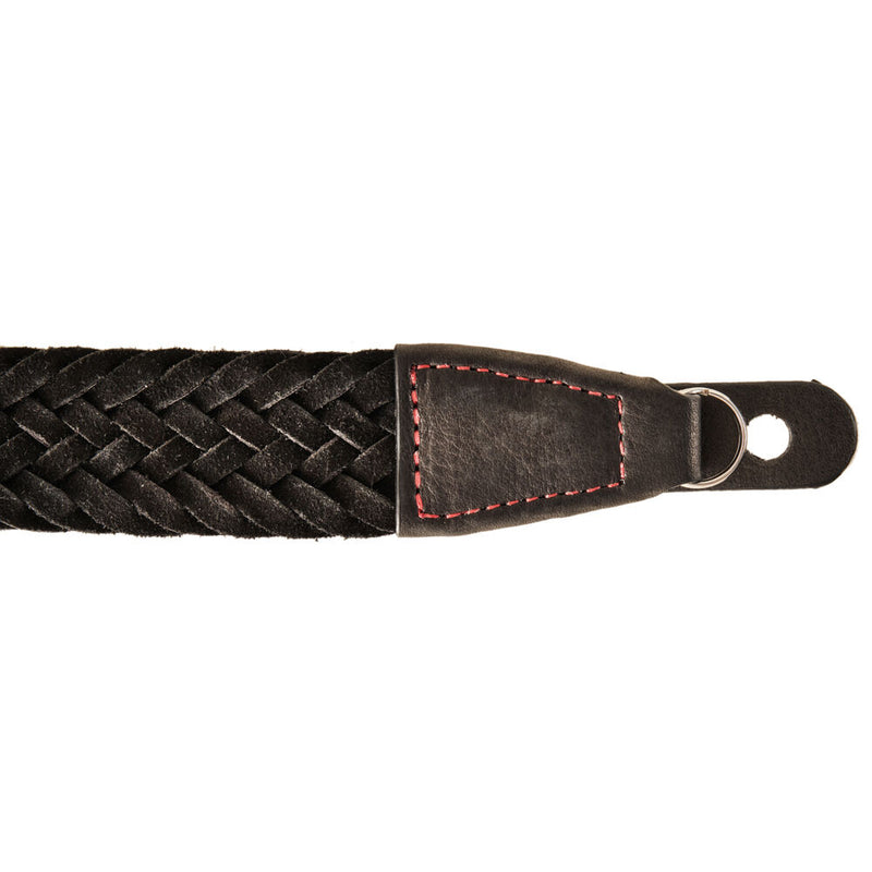 Oberwerth Triberg Leather Camera Strap (Black/Red, 51.2")