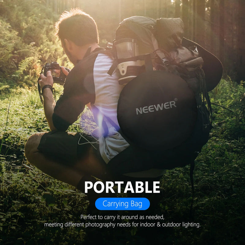 Neewer 5-in-1 Collapsible Light Reflector (12")