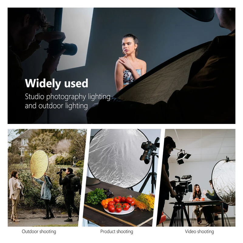 Neewer 5-in-1 Collapsible Light Reflector (12")