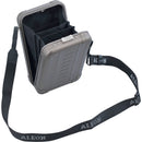 Aleon Vertical Aluminum Hard-Shell Cross-Body Bag (Bronze)