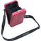 Aleon Vertical Aluminum Hard-Shell Cross-Body Bag (Ruby)