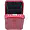 Aleon Vertical Aluminum Hard-Shell Cross-Body Bag (Ruby)