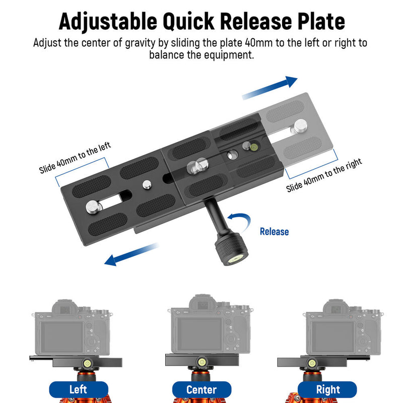 Neewer Quick Release Plate with Clamp Set (4.7")