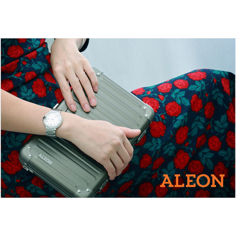 Aleon Aluminum Hard-Shell Cross-Body Bag (Large, Onyx)