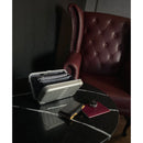 Aleon Aluminum Hard-Shell Cross-Body Bag (Large, Onyx)