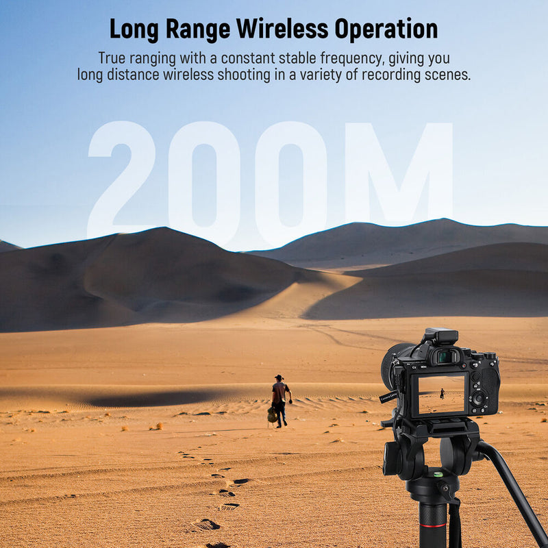 Neewer CM28 2-Person Wireless Microphone System for Cameras and Mobile Devices (2.4 GHz)