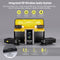 Neewer CM28 2-Person Wireless Microphone System for Cameras and Mobile Devices (2.4 GHz)