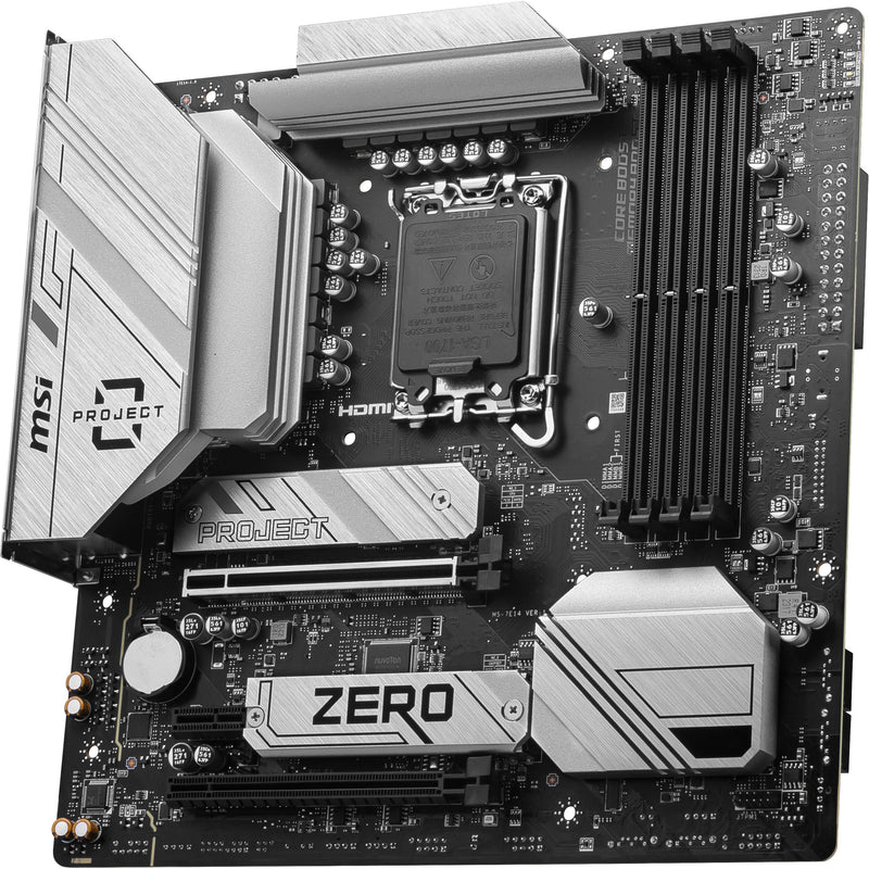 MSI B760M PROJECT ZERO LGA 1700 M-ATX Motherboard
