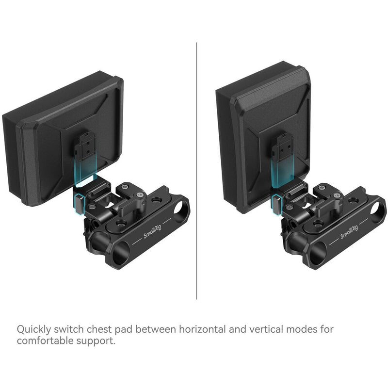 SmallRig Adjustable Chest Pad with 15mm LWS Rod Clamp