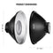 Neewer Beauty Dish with Diffuser and Honeycomb Grid (12")