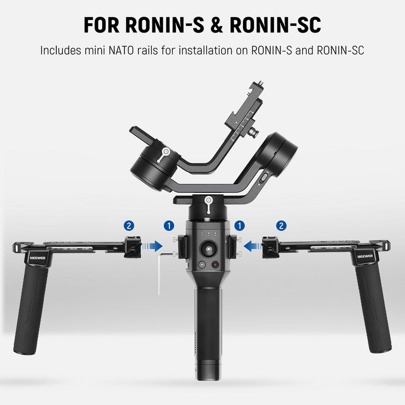 Neewer Dual Handgrip for DJI Ronin S/SC/RS 2/RSC 2/RS 3/RS 3 Pro Gimbal