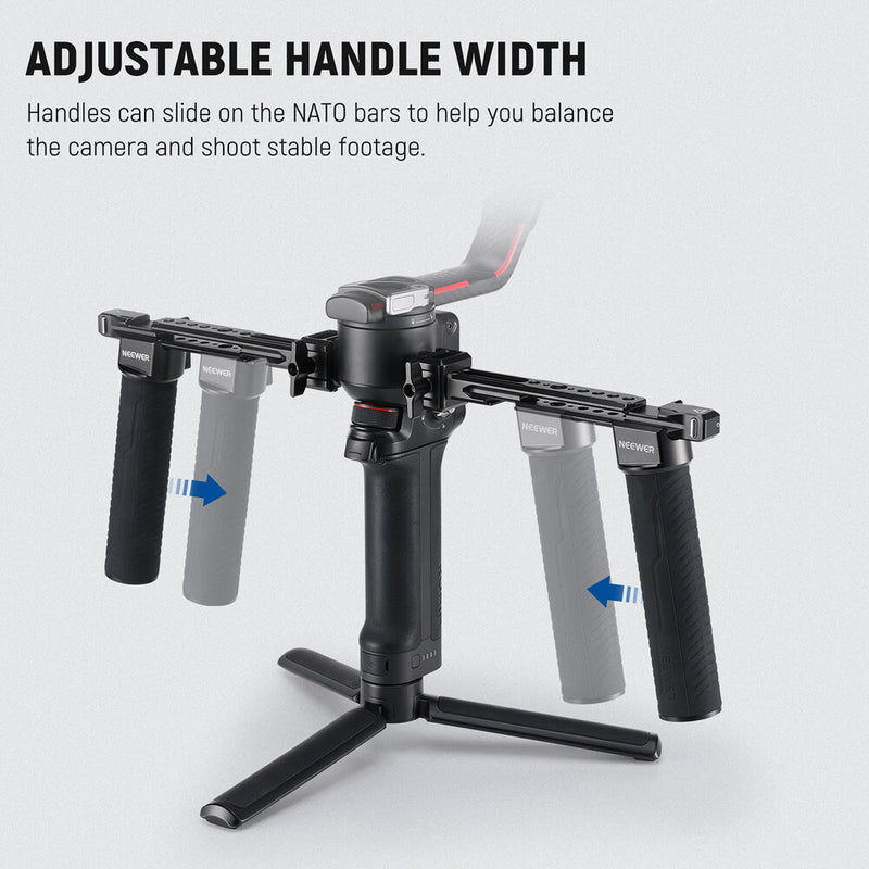 Neewer Dual Handgrip for DJI Ronin S/SC/RS 2/RSC 2/RS 3/RS 3 Pro Gimbal